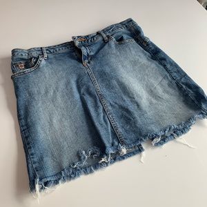 Jean mini skirt